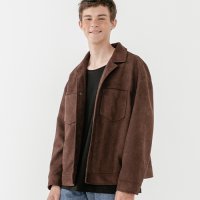 브이투 V2 Overfit suede two pocket jacket