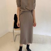 가을 플리츠 주름 롱 스커트