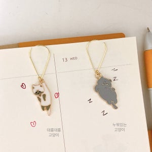🩷빠른발송🩷 3+1 귀여운 강아지와 고양이 책갈피, 플림 책갈피 (FLRIM)