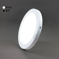 LED 엣지 원형직부/센서_20W(화이트,블랙)