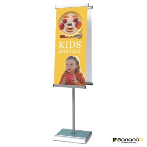 스톰L80-강화유리 (양면) I(아이)형 실내배너거치대