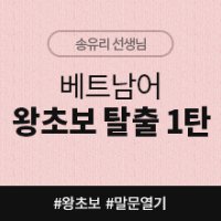 [베트남어인강] 베트남어 왕초보 탈출 1탄