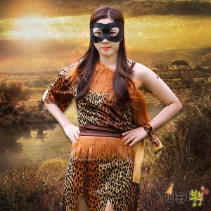 원시인의상 여 / 할로윈코스프레 할로윈코스튬 할로윈의상 졸업사진컨셉 할로윈복장 코스프레옷