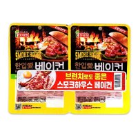 롯데햄 스모크하우스 한입애 베이컨 70g+70g  1팩  70g