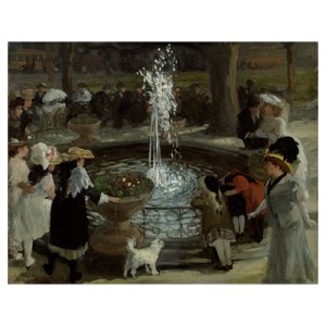 Throbbing Fountain, Madison Square - 존 슬로안 / 인테리어그림 (수입원목액자)