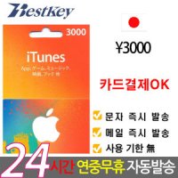 애플 일본 앱스토어 아이튠즈 기프트카드 3000엔 카드결제OK