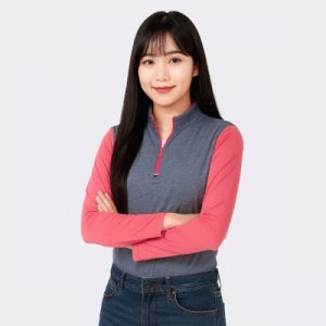 스판덱스 여성 반집업 긴팔 단체복 회사 기업체 공기업 사내근무복 SH21