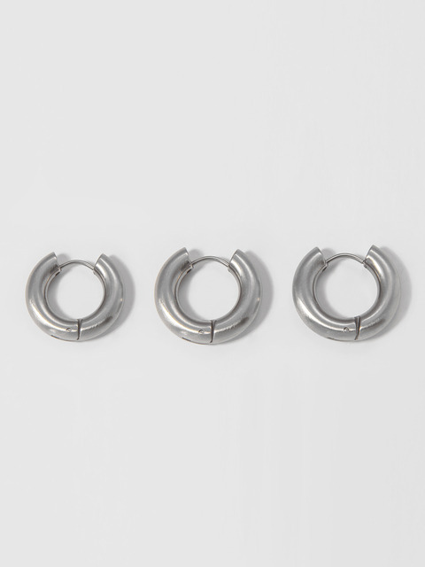 [타티아나] [1+1] SMALL BOLD HOOP EARRING SET SE0086