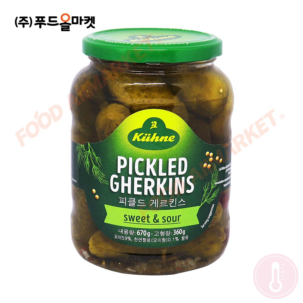 퀴네 피클드 게르킨스 성분 분석