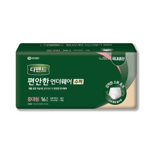 디펜드 디펜드 편안한 언더웨어 수퍼 중대형 64매(16x4)팬티형 기저귀 99%냄새억제효과