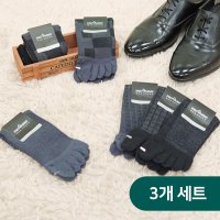 프리미엄 남자 남성 정장 면 발가락 양말 중목 3족세트