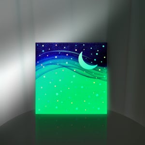 [주문제작] 내방을 밝히는 은은한 달빛처럼 야광 그림, 누앙키