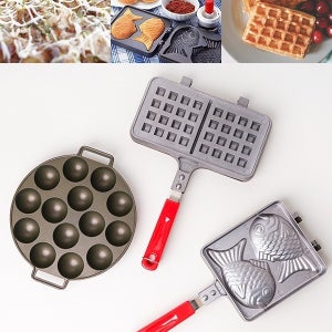 붕어빵틀2구 / 와플팬2구 / 타코야끼팬14구 / H4638