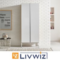 착불배송 LIVWIZ 애플스틸 신발장 2도어 LPM800