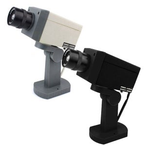 (모형 CCTV D타입 AA건전지 3P 포함) 방범카메라 분실 도난 방지 감시 호신 보안 용품 가짜 CC 카메라 홈티비