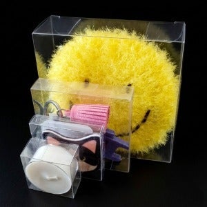 가로,높이 같은 정사각 투명상자 34종 25매