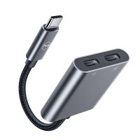 맥도도 USB C to C타입 오디오 + C타입 충전 듀얼 젠더