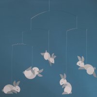 토끼 동산 - Circular Bunnies (아기를 위한 모빌) 홈파티/데코스티커