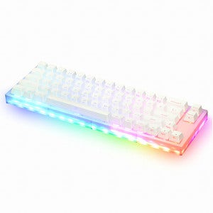 COX 피네스 66키 아크릴 RGB 게이트론 퀵스왑 키보드 (황축)