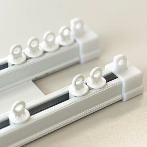 [커튼부자재] 부드러운 고급형 화이트 이중레일