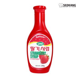 서강 빙수 아이스크림 토핑 딸기시럽 530g