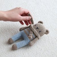 램스울 곰인형 코바늘 애착인형 DIY 키트