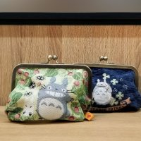 지브리 이웃집 토토로 똑딱이 파우치 Totoro gamaguchi pouch