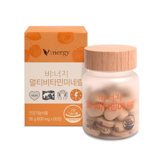 비너지 멀티<b>비타민</b> 미네랄 600mg x 60정