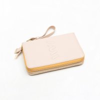 [엘더블유엘]MULTI ZIP LOGO POUCH / CREAM