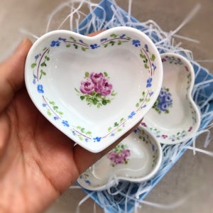 [100%손그림] 🌸봄봄봄 하트 소스볼 (4p), 박혜영포슬린