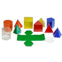 EDUC 30410 입체도형의 전개도 모형 10 Shape 3D Geo Solids Set