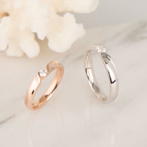 [각인 무료] 화이트데이 실버 커플링 러브라인, 티나엘/커플링