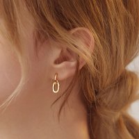 [헤이] [강한나, 크리스탈, 이민정, 레드벨벳 슬기 착용] edge chain post earring