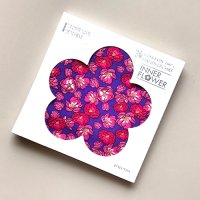 제이씨핸즈 이너플라워손수건 02 Flower of RedViolet