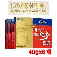 일화 고려 홍삼 정과 홍삼원형 그대로 봉밀 꿀벌100 당절임 국산 수삼 고급 간식 선물세트 40gx8개  8개  40g