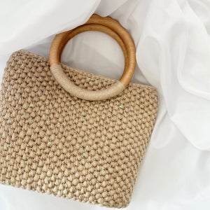 스팽글 스몰 토트백, 뜨개굥방