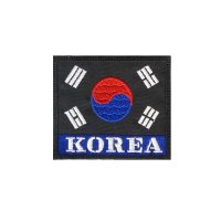 KOREA 벨크로 태극기 와펜 군인 군대가방 패치 쿠닌