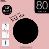 NO DIET 80D 팬티스타킹 2XL-블랙