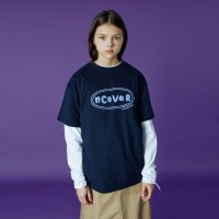 N커버 앤커버 Original foaming printing tshirt-navy