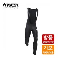 엠씨엔 MCN 방풍기모 베이직 빕숏 겨울자전거바지 패드바지