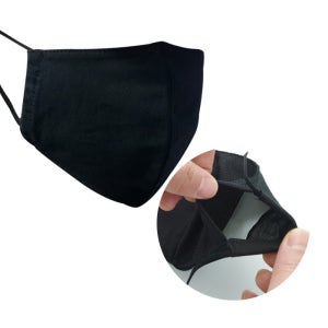 MKC 필터교체용 입체 블랙 면마스크