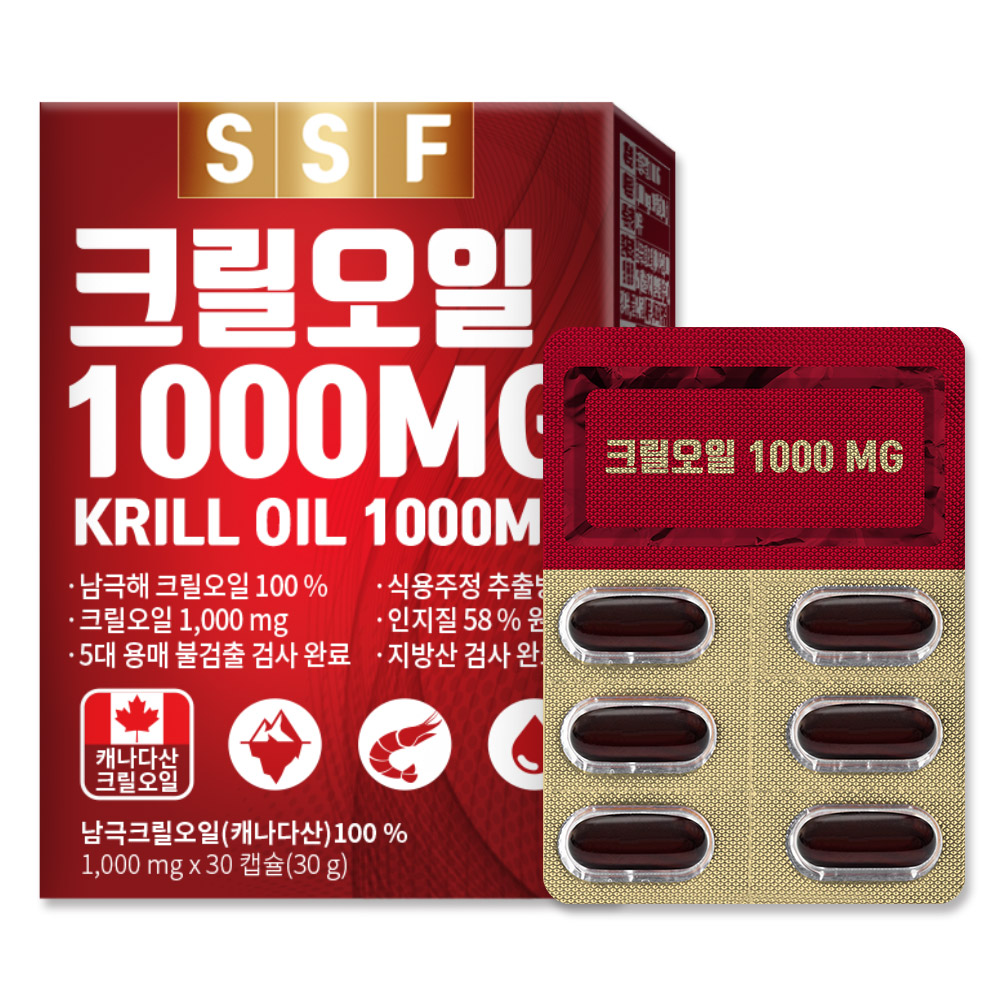 순수식품 <b>크릴오일</b>1000 1000mg x 30캡슐