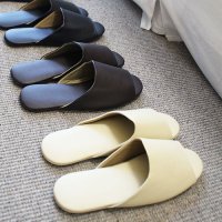 Basic Leather Slipper_6olor 거실화 슬리퍼 실내화 오픈형