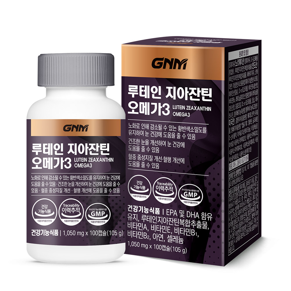 <b>GNM</b>자연의품격 <b>루테인</b> 지아잔틴 오메가3 1050mg x 100캡슐