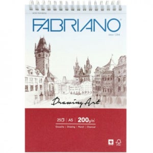 파브리아노 CS01 드로잉아트 스케치북 200g A5 25매