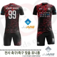 FUJ_1022C BK 전사 축구/족구복(주문제작유니폼)