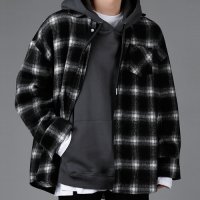 AVANDRESS UNISEX FLEX CHECK SHIRT 유니섹스 체크 셔츠 코트