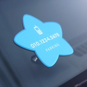 별 스탠드 💑 아크릴 주차번호판 여친선물🚗 신차선물, 두버디 DOBUDDY