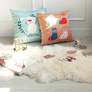 원단 [컷트지]최고급극세사062-해피홀리데이(멀티) 퀼트 천 홈패션