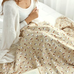 원단 [대폭]최고급극세사125-냥냥이(브라운) 퀼트 천 홈패션